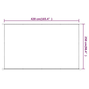 Τέντα Κάθετη Μπλε 250 x 420 εκ. από Ύφασμα Oxford