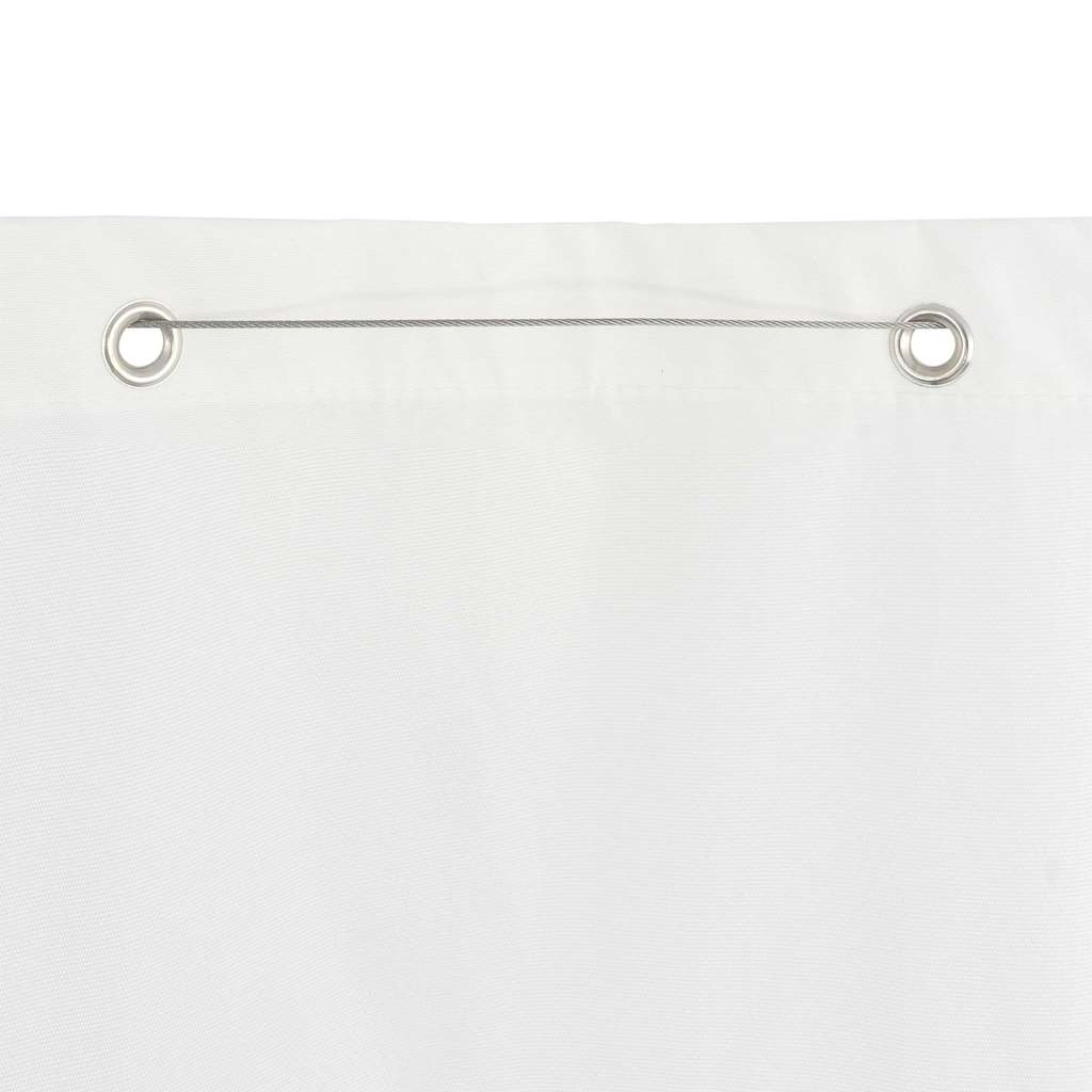 Διαχωριστικό Βεράντας Λευκό 160 x 240 εκ. Ύφασμα Oxford