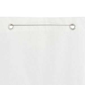 Διαχωριστικό Βεράντας Λευκό 160 x 240 εκ. Ύφασμα Oxford
