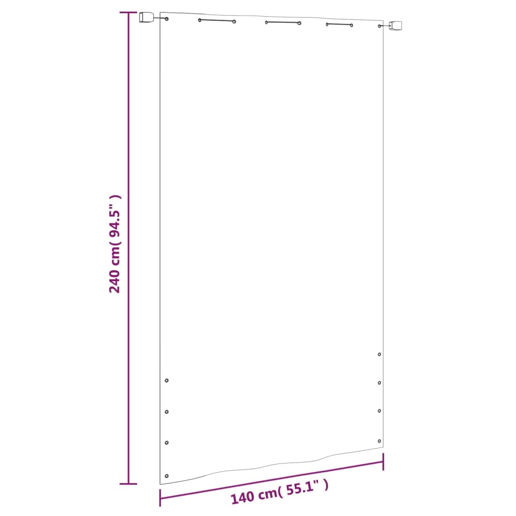 Διαχωριστικό Βεράντας Ανοιχτό Πράσινο 140x240 εκ. Ύφασμα Oxford - PAKOBAZAAR