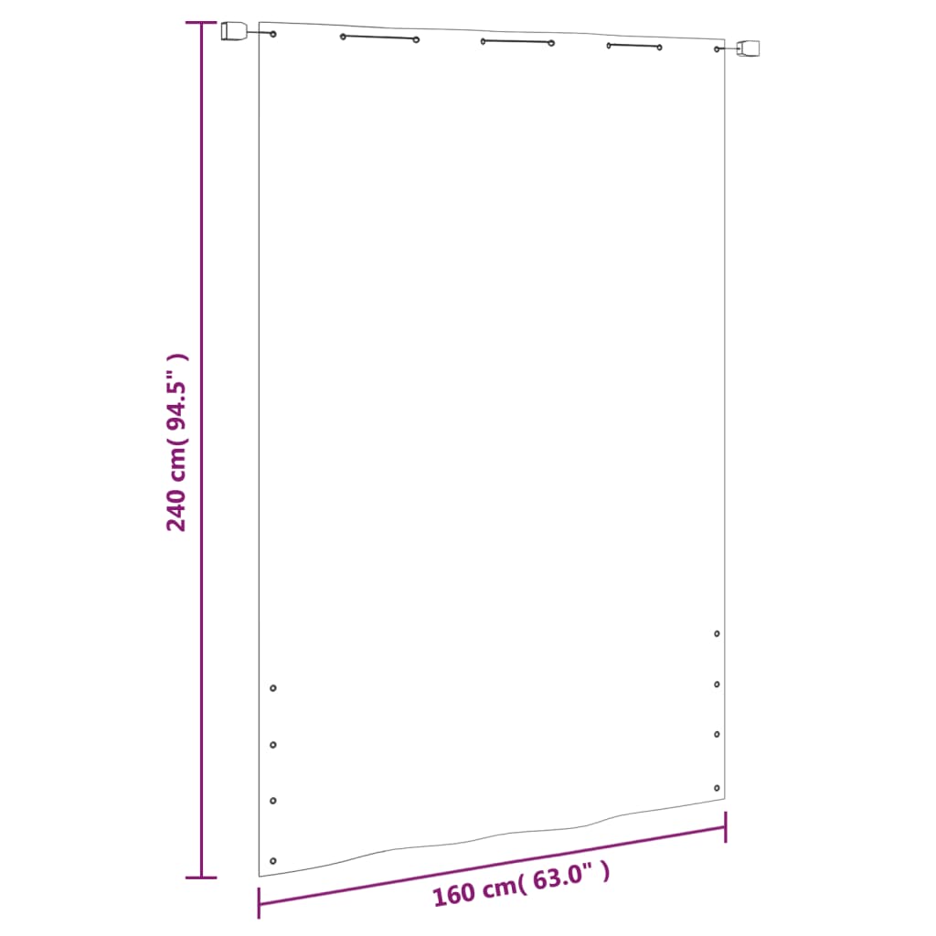 Διαχωριστικό Βεράντας Ανοιχτό Πράσινο 160x240 εκ. Ύφασμα Oxford - PAKOBAZAAR