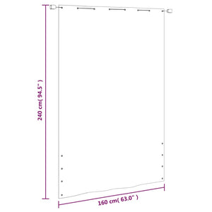Διαχωριστικό Βεράντας Ανοιχτό Πράσινο 160x240 εκ. Ύφασμα Oxford - PAKOBAZAAR