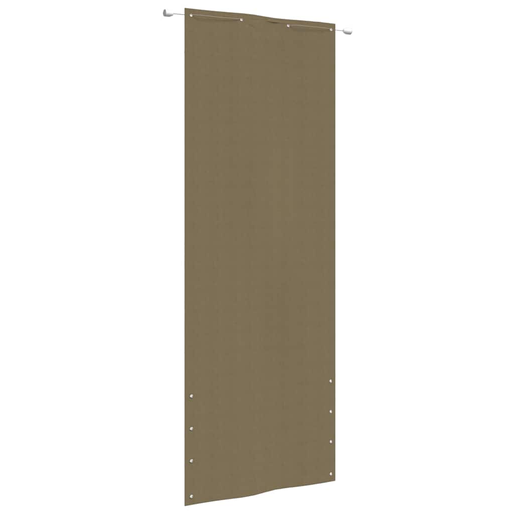 Διαχωριστικό Βεράντας Taupe 80 x 240 εκ. Ύφασμα Oxford - Pakobazaar