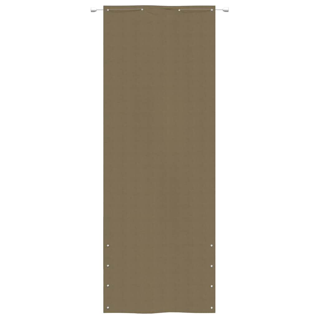 Διαχωριστικό Βεράντας Taupe 80 x 240 εκ. Ύφασμα Oxford - Pakobazaar