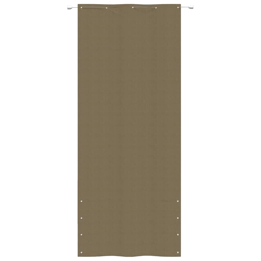 Διαχωριστικό Βεράντας Taupe 100 x 240 εκ. Ύφασμα Oxford