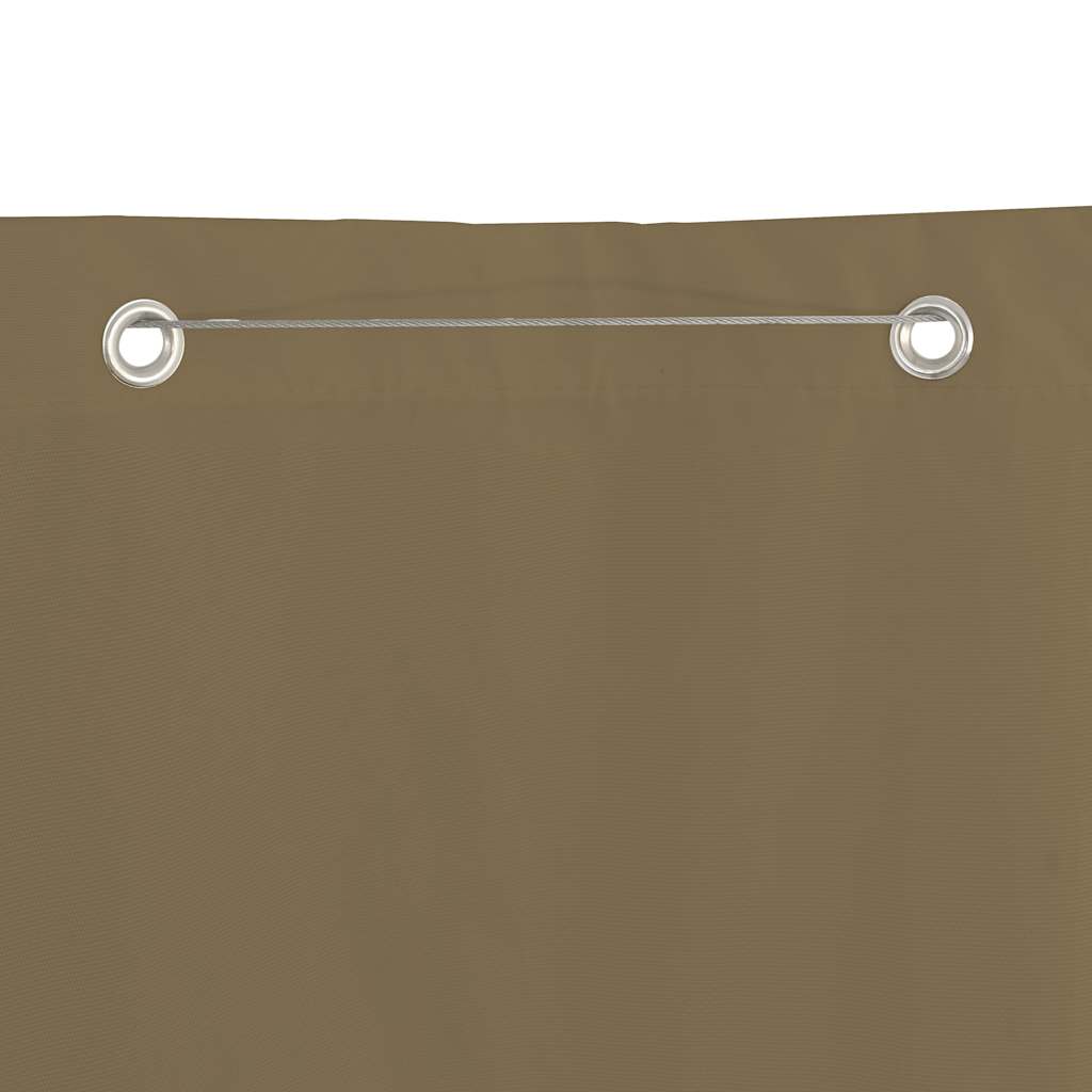 Διαχωριστικό Βεράντας Taupe 100 x 240 εκ. Ύφασμα Oxford
