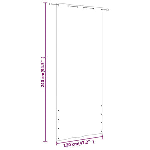 Διαχωριστικό Βεράντας Σκούρο Πράσινο 120 x 240 εκ Ύφασμα Oxford - Pakobazaar