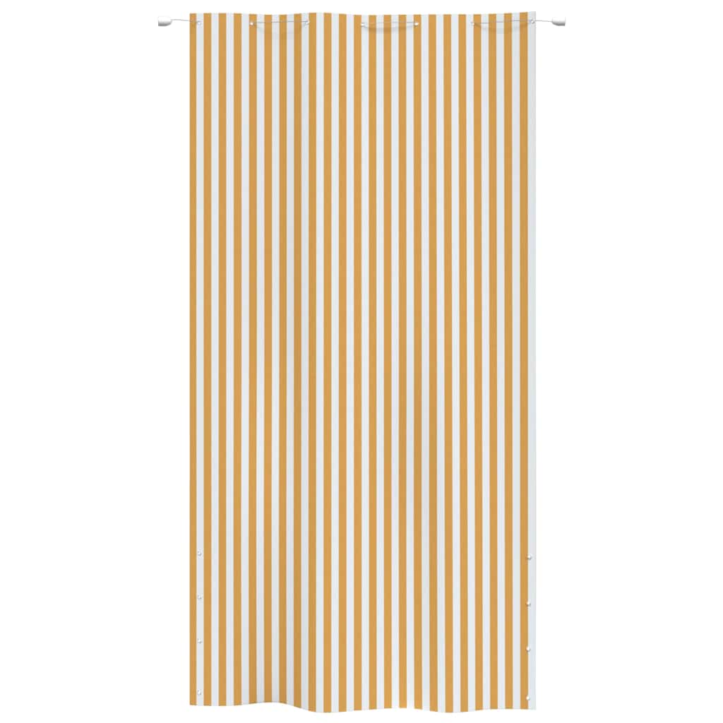 Διαχωριστικό Βεράντας Κίτρινο & Λευκό 140x240 εκ. Ύφασμα Oxford