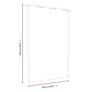 Διαχωριστικό Βεράντας Κόκκινο 140 x 240 εκ. Ύφασμα Oxford - PAKOBAZAAR