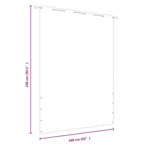 Διαχωριστικό Βεράντας Κόκκινο 160 x 240 εκ. Ύφασμα Oxford