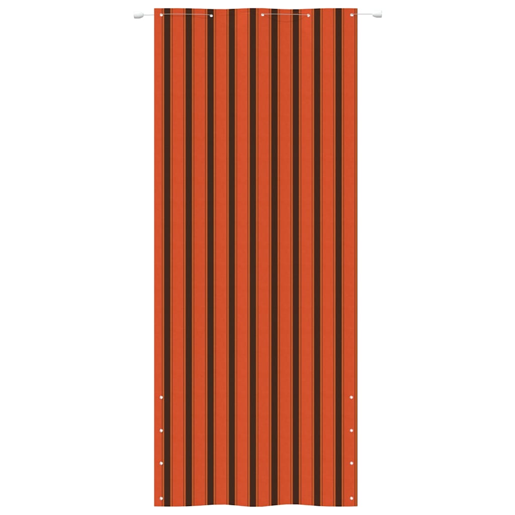 Διαχωριστικό Βεράντας Πορτοκαλί & Καφέ 100x240 εκ Ύφασμα Oxford