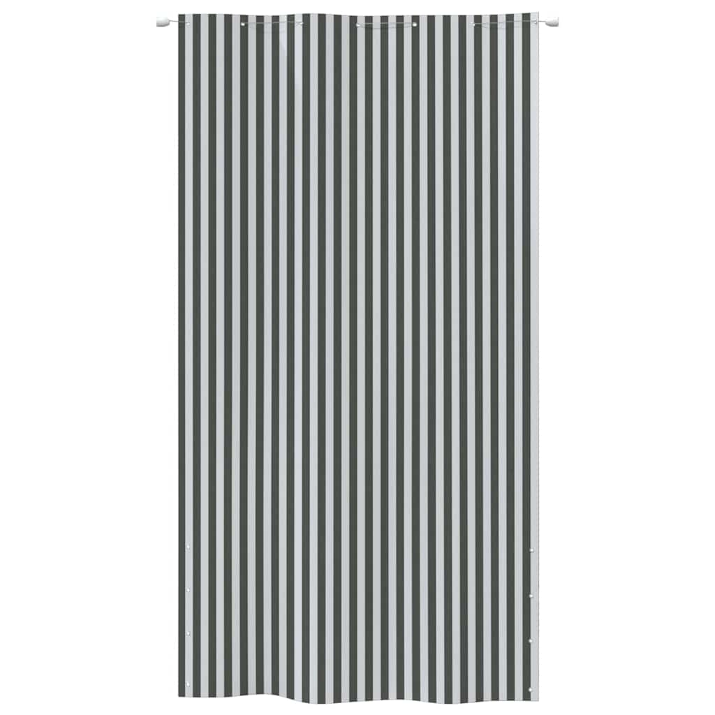Διαχωριστικό Βεράντας Ανθρακί & Λευκό 140x240 εκ. Ύφασμα Oxford