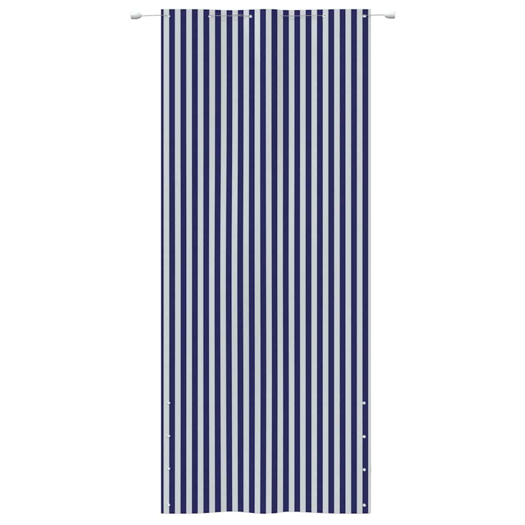 Διαχωριστικό Βεράντας Μπλε & Λευκό 120 x 240 εκ. Ύφασμα Oxford