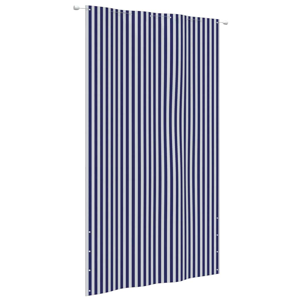 Διαχωριστικό Βεράντας Μπλε & Λευκό 160 x 240 εκ. Ύφασμα Oxford