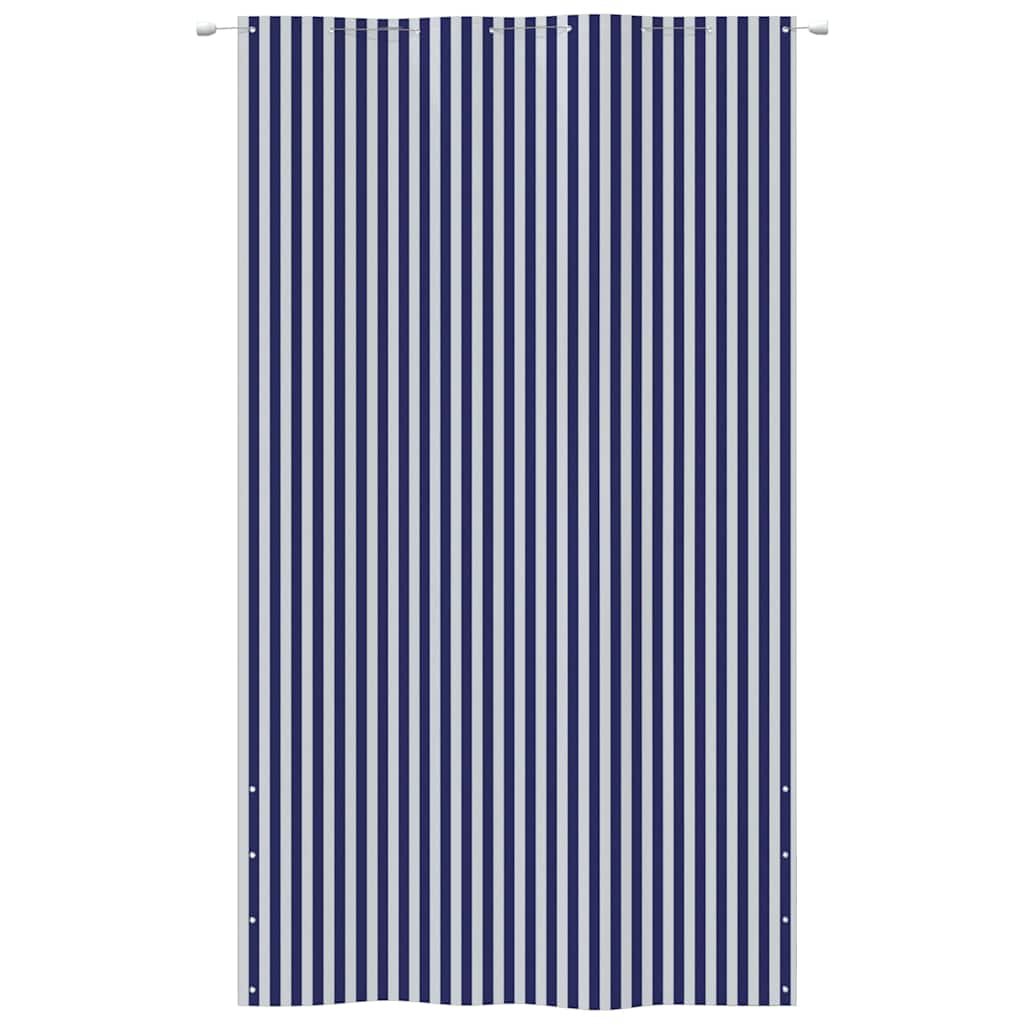 Διαχωριστικό Βεράντας Μπλε & Λευκό 160 x 240 εκ. Ύφασμα Oxford
