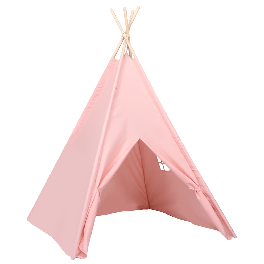 Σκηνή Teepee Παιδική Ροζ 120x120x150 εκ. Peach Skin με Σάκο - Pakobazaar