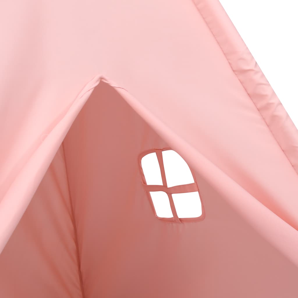 Σκηνή Teepee Παιδική Ροζ 120x120x150 εκ. Peach Skin με Σάκο - Pakobazaar