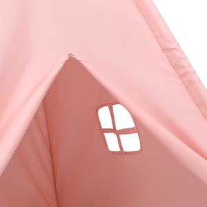 Σκηνή Teepee Παιδική Ροζ 120x120x150 εκ. Peach Skin με Σάκο - Pakobazaar