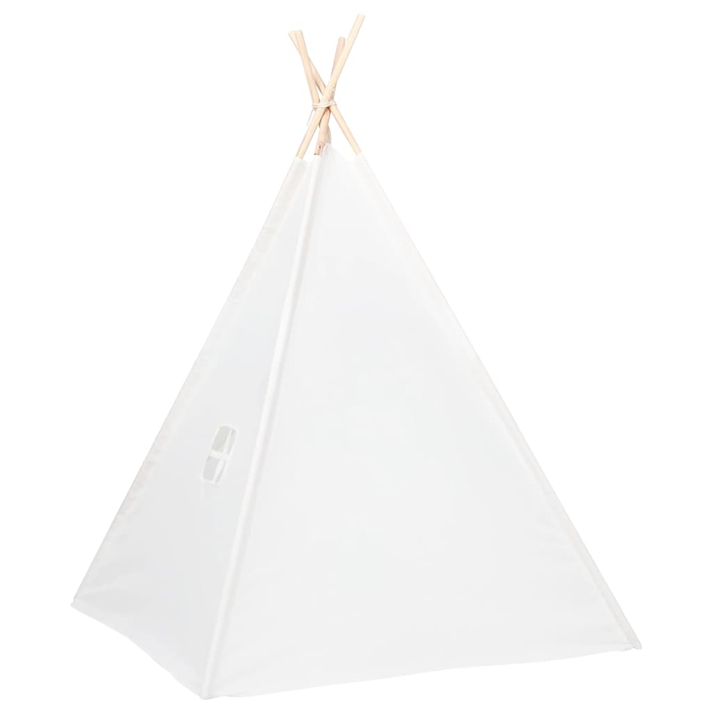 Σκηνή Teepee Παιδική Λευκή 120x120x150 εκ. Peach Skin με Σάκο - Pakobazaar