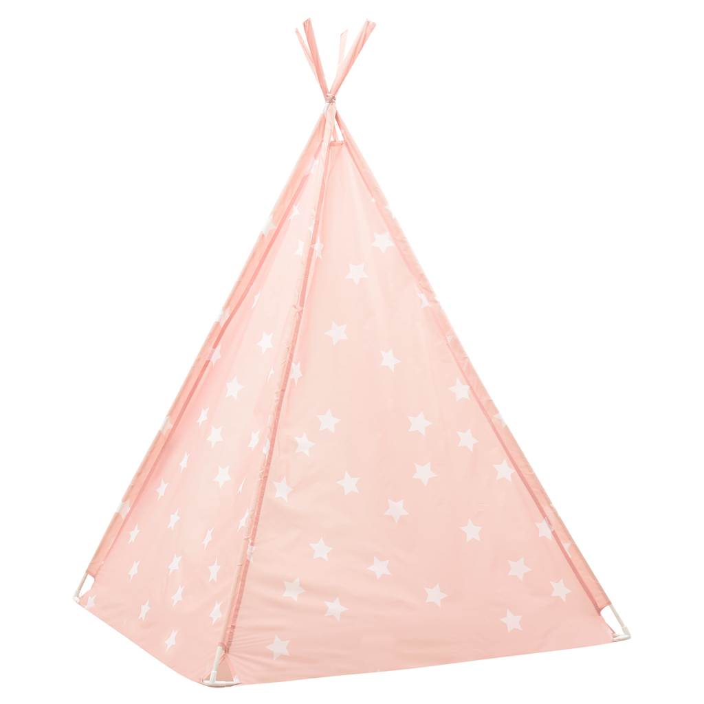 Σκηνή Teepee Παιδική Ροζ 115x115x160 εκ. Πολυεστερική με Σάκο - Pakobazaar