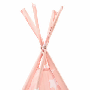 Σκηνή Teepee Παιδική Ροζ 115x115x160 εκ. Πολυεστερική με Σάκο - Pakobazaar