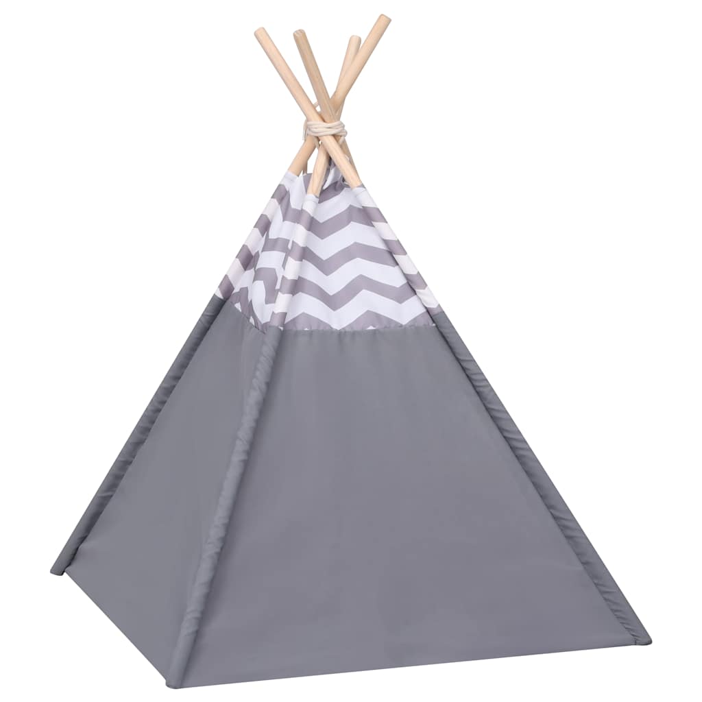 Σκηνή Γάτας Teepee Γκρι 60 x 60 x 70 εκ. Peach Skin με Σάκο