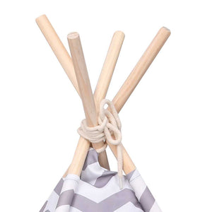 Σκηνή Γάτας Teepee Γκρι 60 x 60 x 70 εκ. Peach Skin με Σάκο