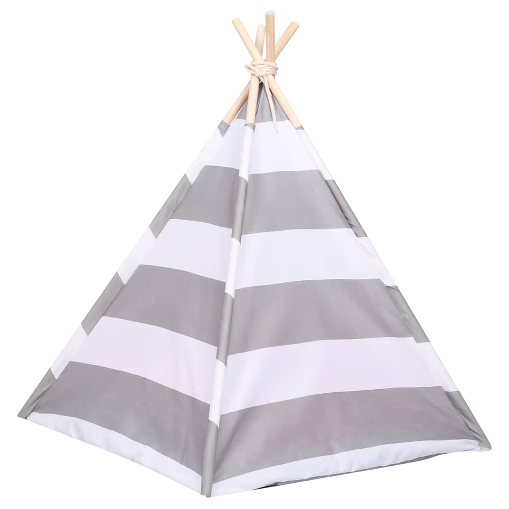 Σκηνή Γάτας Teepee Ριγέ 60 x 60 x 70 εκ. Peach Skin με Σάκο