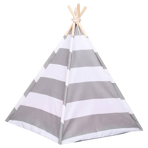 Σκηνή Γάτας Teepee Ριγέ 60 x 60 x 70 εκ. Peach Skin με Σάκο