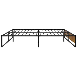 Πλαίσιο Κρεβατιού Μαύρο 160 x 200 εκ. Μεταλλικό