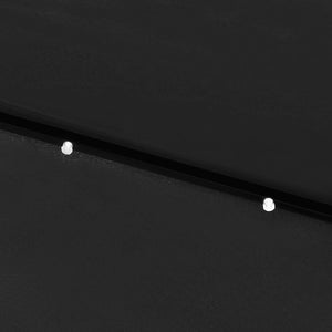 Ομπρέλα Κήπου Μαύρη 2 x 3 μ. με LED και Ατσάλινο Ιστό