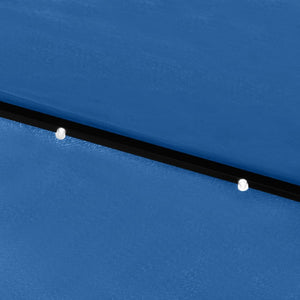 Ομπρέλα Κήπου Αζούρ Μπλε 2 x 3 μ. με LED και Ατσάλινο Ιστό