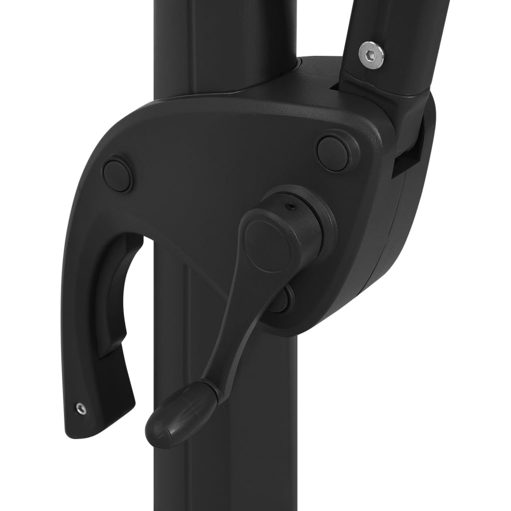 Ομπρέλα Κρεμαστή 4 Επιπέδων Μπορντό 250x250εκ. +Ιστό Αλουμινίου