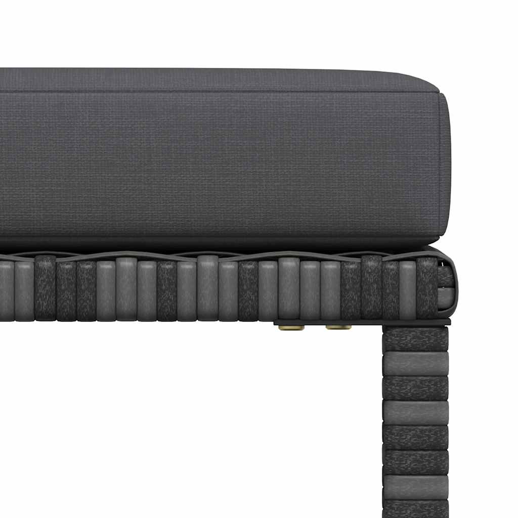 Σαλόνι Κήπου Σετ 4 Τεμαχίων Γκρι Συνθετικό Ρατάν με Μαξιλάρια