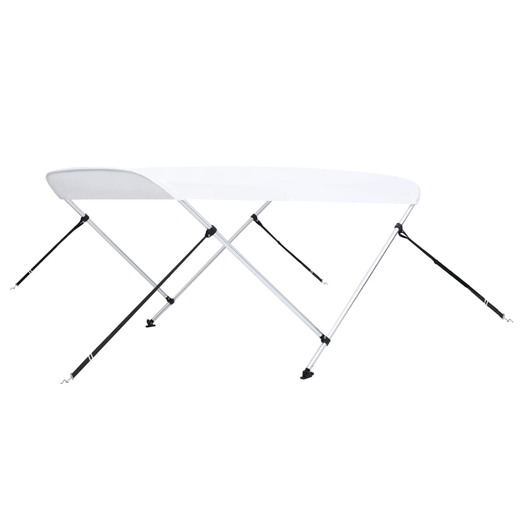 Τέντα Σκάφους με 2 Αψίδες Λευκή 150x120x110 εκ.