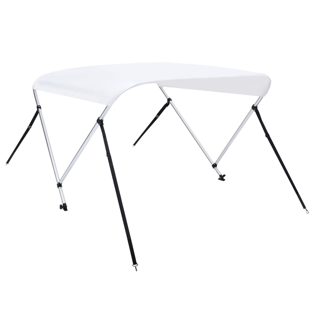 Τέντα Σκάφους με 2 Αψίδες Λευκή 150x120x110 εκ.
