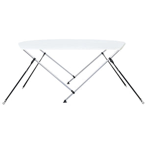 Τέντα Σκάφους με 2 Αψίδες Λευκή 180x130x110 εκ. - Pakobazaar