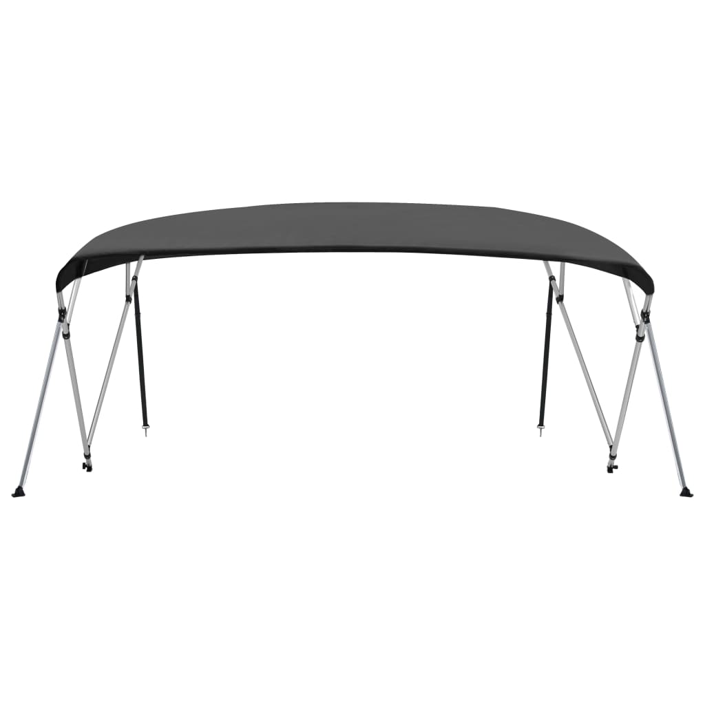 Τέντα Σκάφους με 4 Αψίδες Ανθρακί 243x(230-244)x137  εκ.