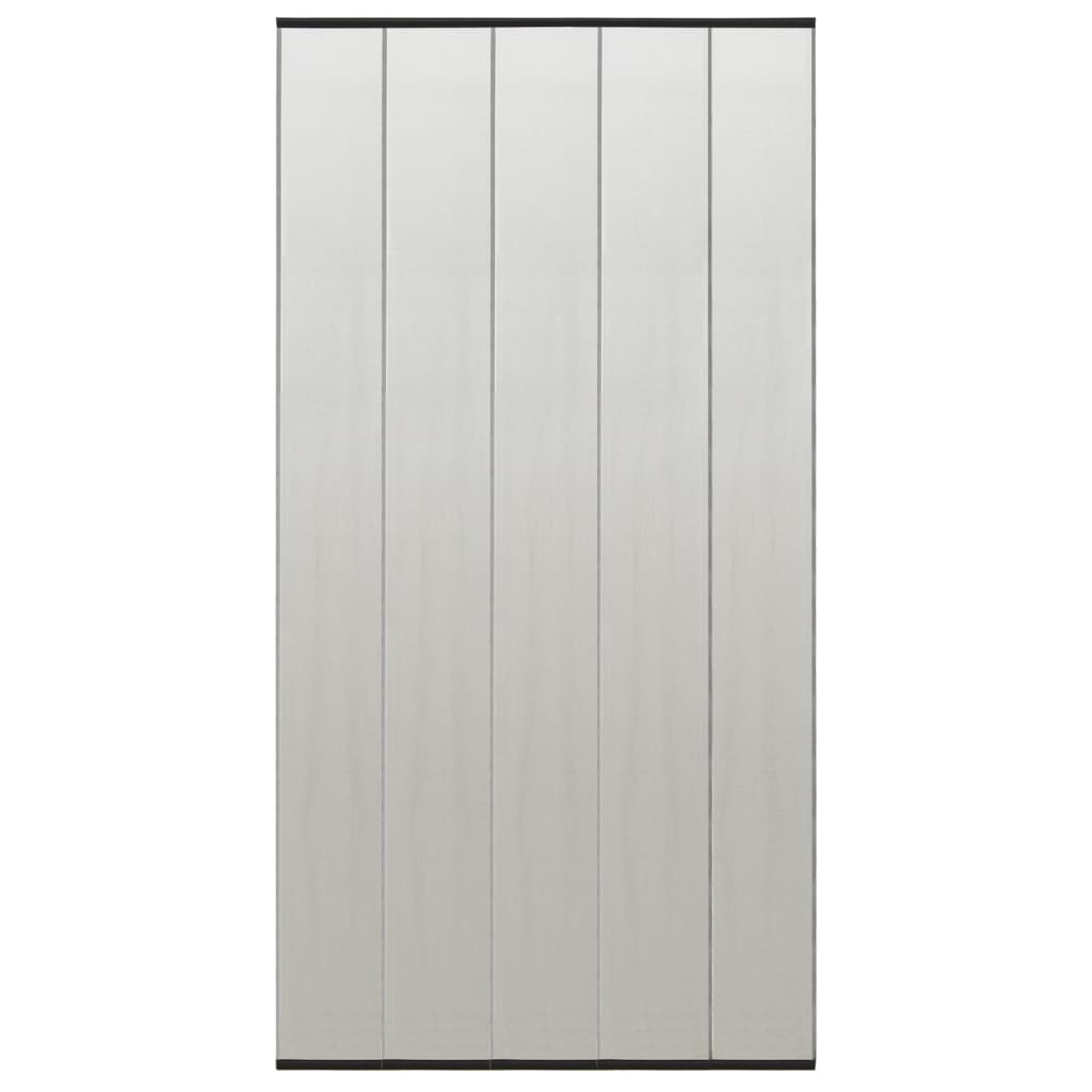 Σήτα Πόρτας Κουρτίνα 5 Τεμαχίων Μαύρη 120 x 240 εκ. - Pakobazaar