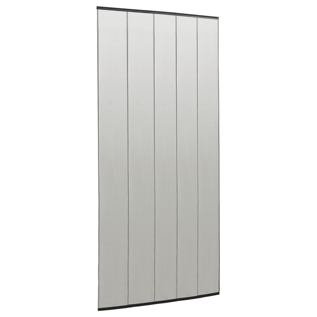 Σήτα Πόρτας Κουρτίνα 5 Τεμαχίων Μαύρη 120 x 240 εκ. - Pakobazaar