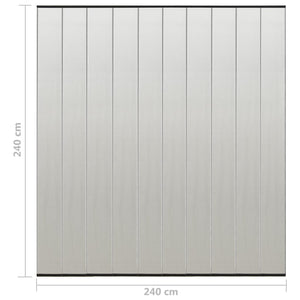 Σήτα Πόρτας Κουρτίνα 10 Τεμαχίων Μαύρη 240 x 240 εκ. - PAKOBAZAAR