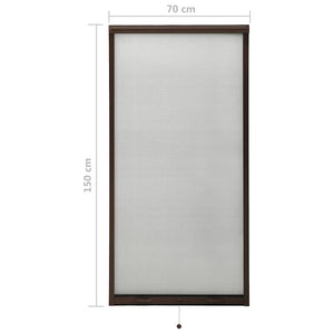 Σήτα Παραθύρου Κάθετης Κίνησης Καφέ 70 x 150 εκ.
