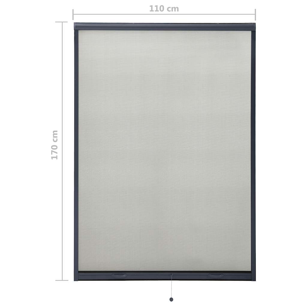 Σήτα Παραθύρου Κάθετης Κίνησης Ανθρακί 110 x 170 εκ.
