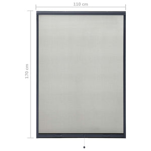 Σήτα Παραθύρου Κάθετης Κίνησης Ανθρακί 110 x 170 εκ.