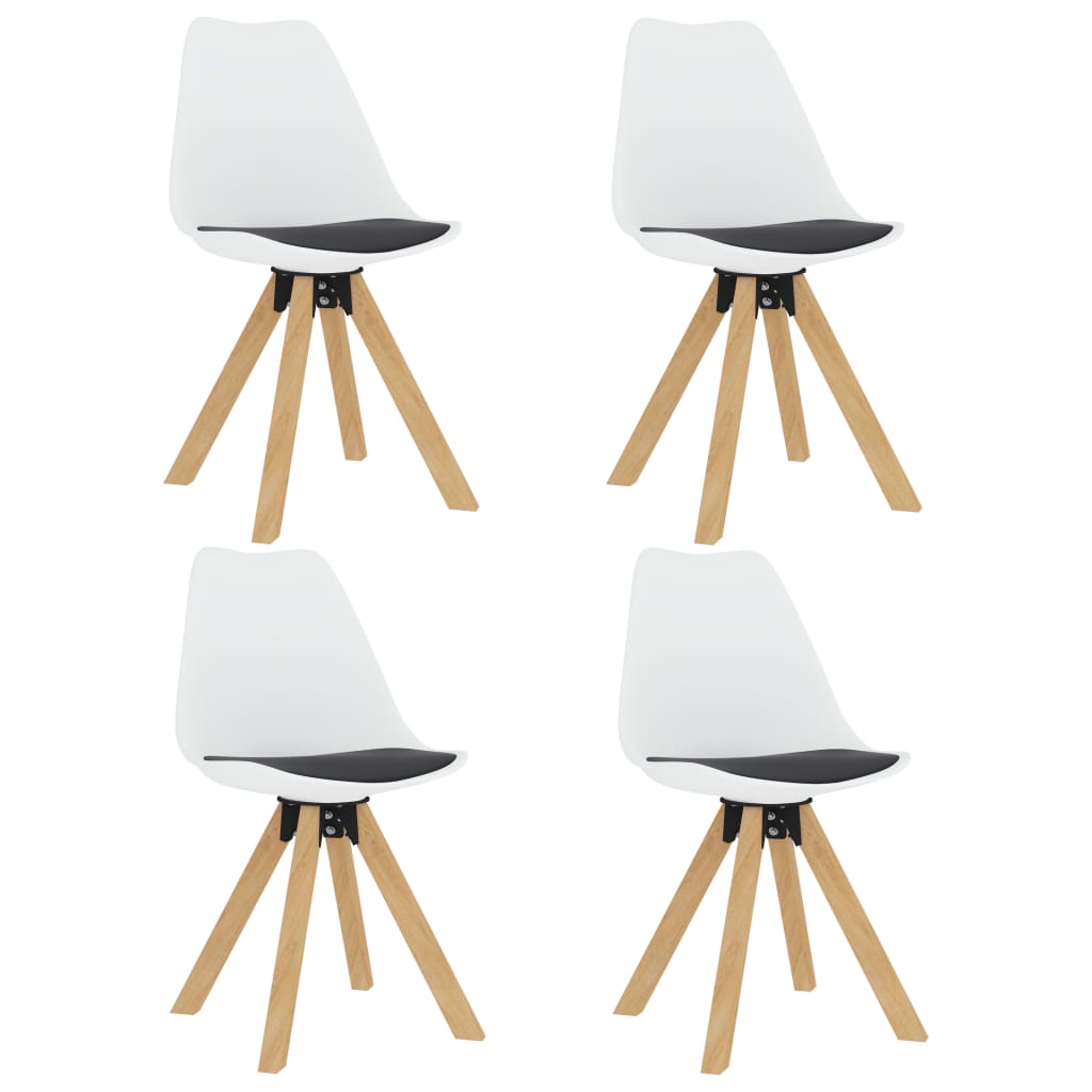 Σετ Τραπεζαρίας 5 Τεμαχίων Μαύρο / Λευκό