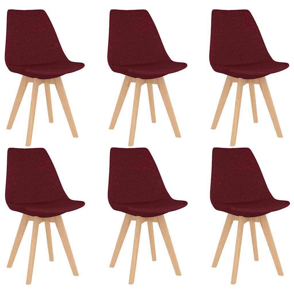 3057272  7 Piece Dining Set Wine Red   (287243+3x324169)