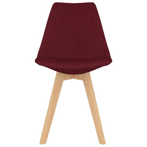 3057272  7 Piece Dining Set Wine Red   (287243+3x324169)