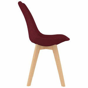 3057272  7 Piece Dining Set Wine Red   (287243+3x324169)