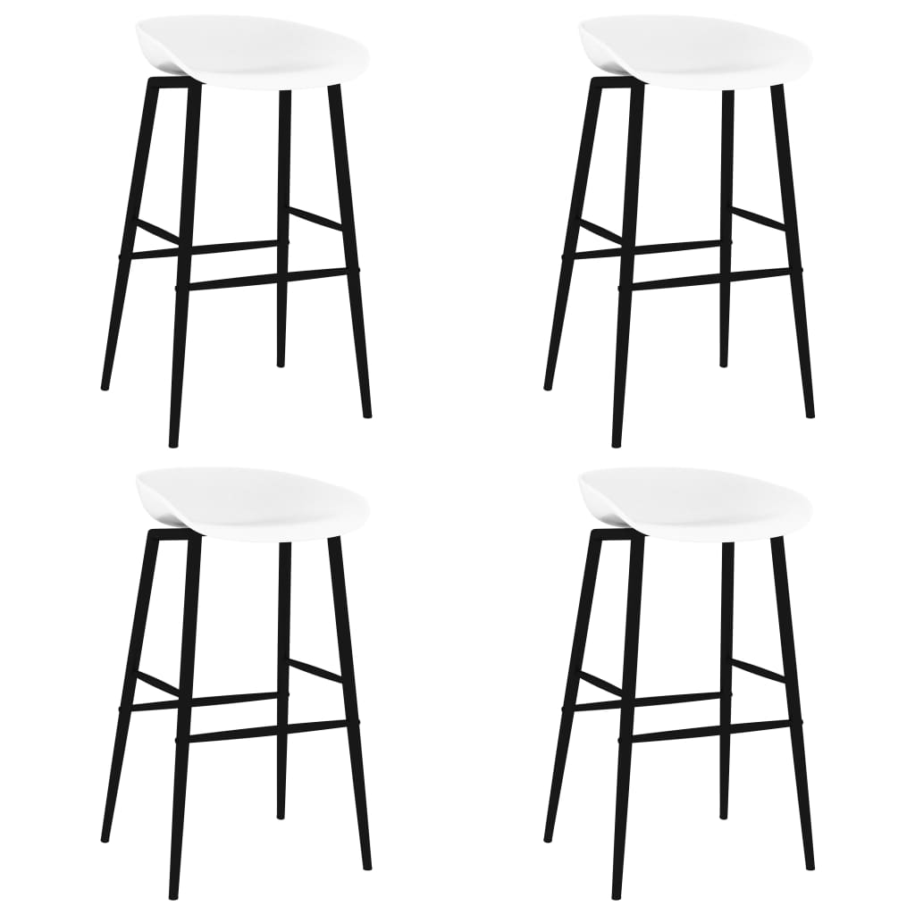 Σετ Επίπλων Μπαρ 5 Τεμαχίων Μαύρο / Λευκό - Pakobazaar