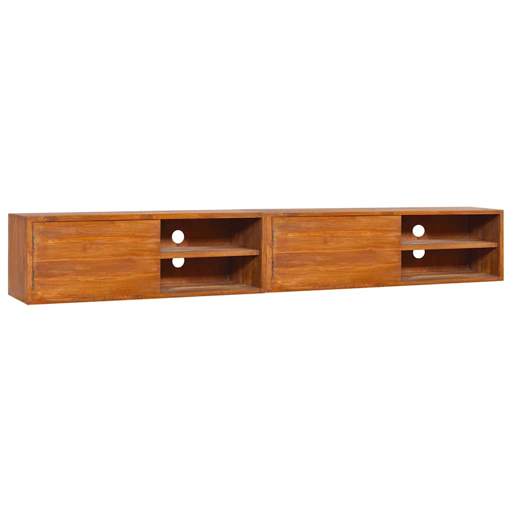 Έπιπλο Τηλεόρασης Επιτοίχιο 180 x 30 x 30 από Μασίφ Ξύλο Teak - PAKOBAZAAR